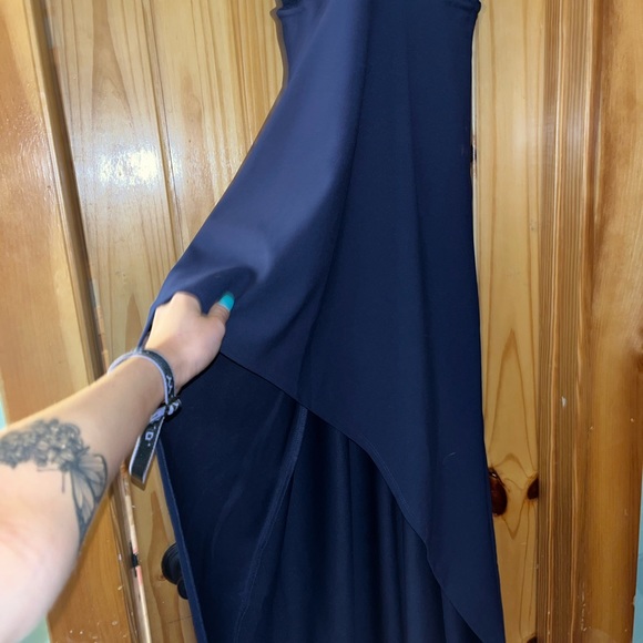 Navy blue cross over Prom/ Hoco dress - Picture 2 of 4